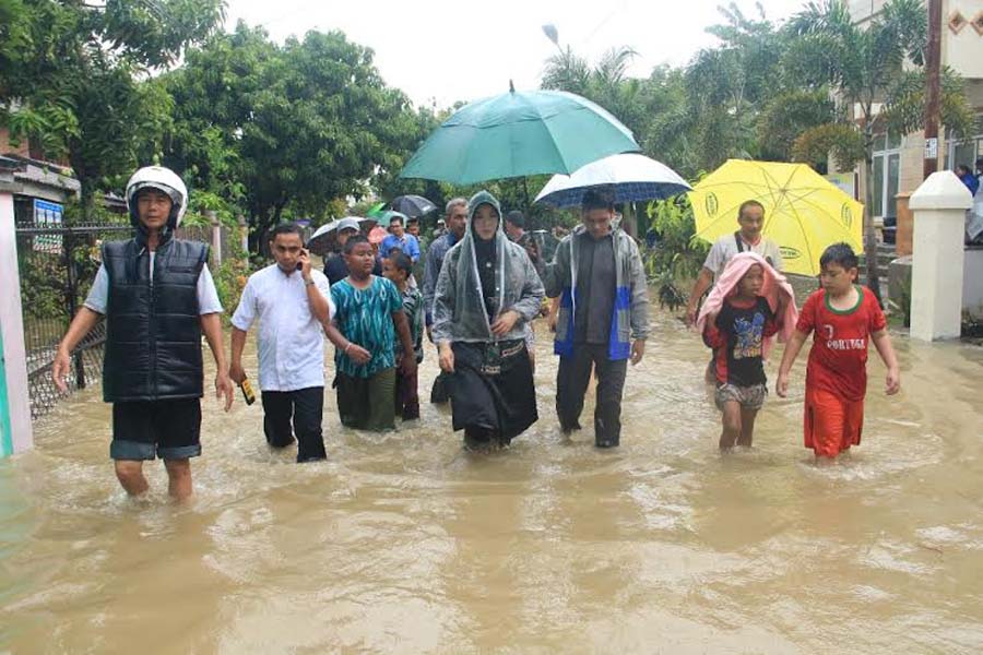 Ini Data Sementara Korban Genangan Banjir di Banda Aceh